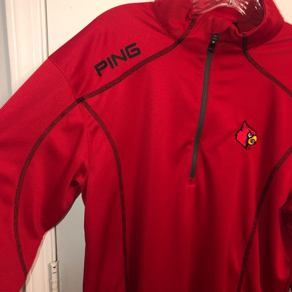 PING | Louisville Red Golf Quarter Zip Medium - Picture 2 of 6